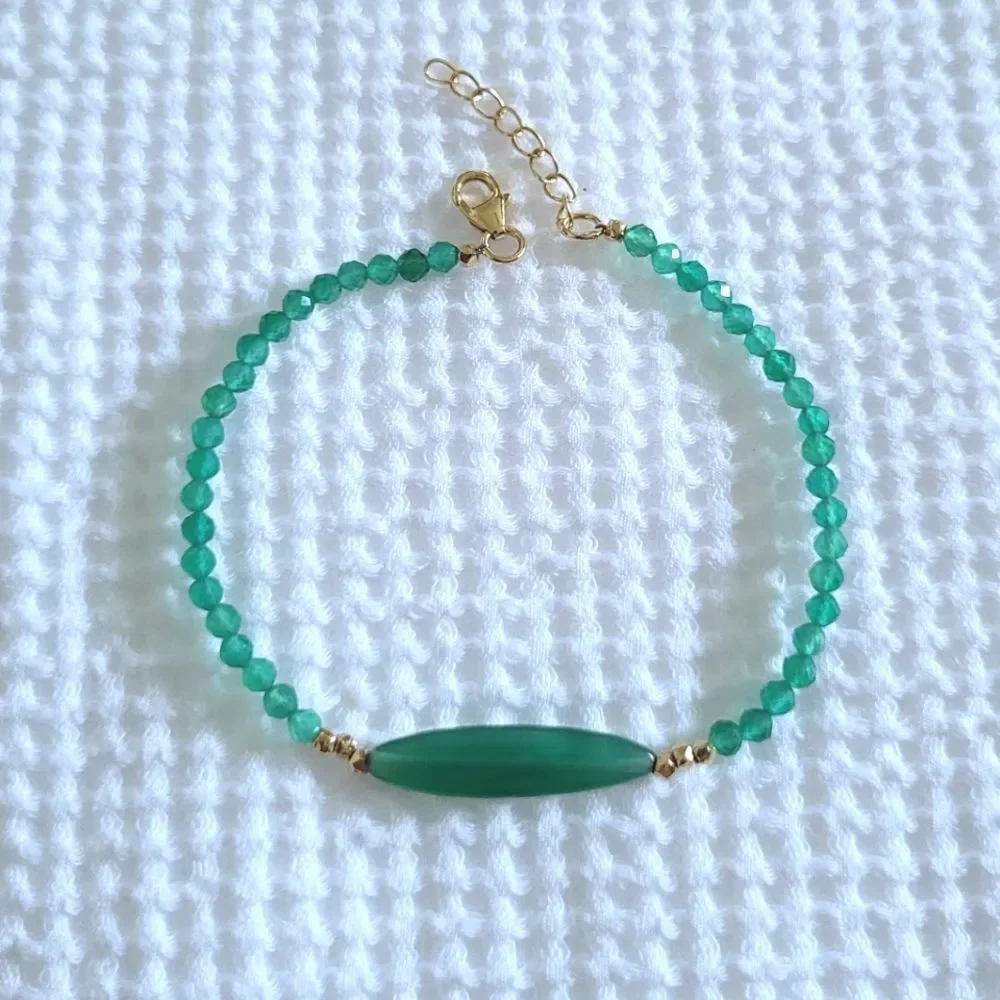 ✨️HP✨️ Shivam Green💚 Onyx Bead Bracelet